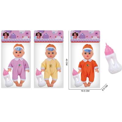 Armtoys КУКЛА БЕБЕ С ШИШЕ В ПЛИК 3 ЦВЯТА