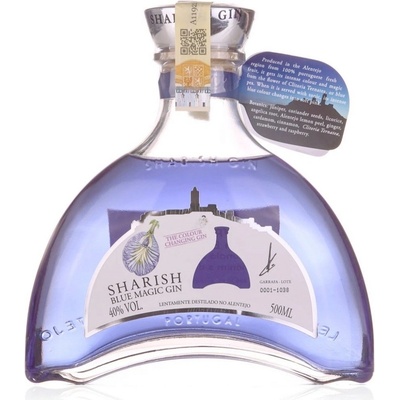 Sharish Blue Magic gin 40% 0,5 l (holá lahev)
