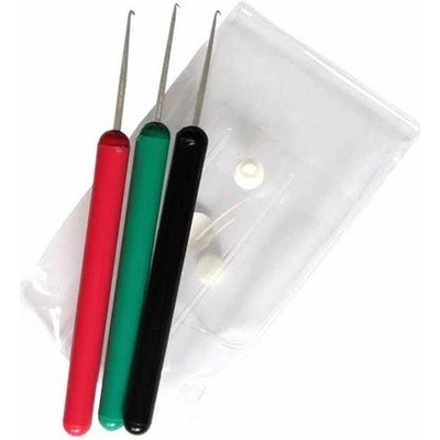 DUKO Pomůcky Sada 3ks kadeřnických háčků 0,75mm, 1mm a 1,25mm