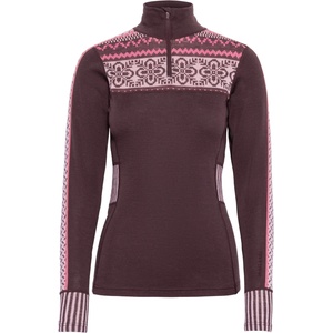 Kari Traa Дамско мериносово термобельо Kari Traa Women's Ines Half Zip Merino base layer - Cocoa Powder - размер XS (115-2737-0211)