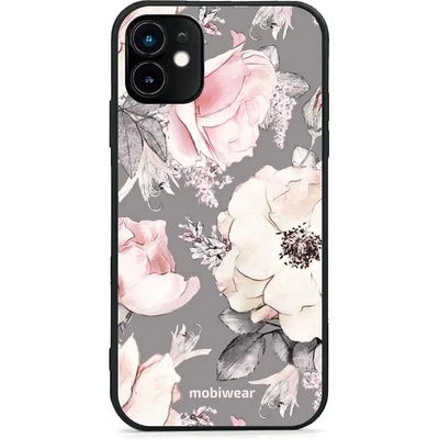 Mobiwear Glossy - Apple iPhone 11 - G034G - Květy na šedém pozadí