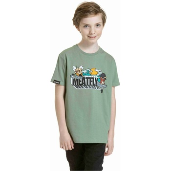 Meatfly детска тениска Skejters Olive | Зелена Meatfly | Zelen | Момичешки | 158