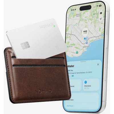 Nomad Устройство за намиране на изгубени вещи чрез Apple FindMy - Nomad Tracking Card Pro Location Finder (бял) (NM011093858)