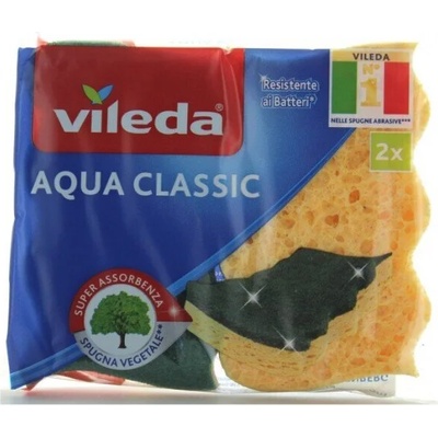 Vileda aqua classic гъби за съдове 2 бр (645756)