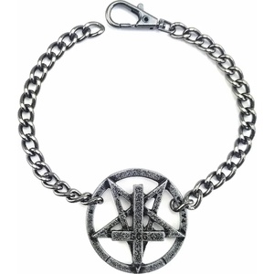 Leather & steel fashion гривна Pentagram Cross - LSF1 95