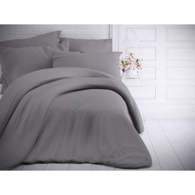 Kvalitex Jednofarebné bavlna obliečky svetlo sivé 140x220 70x90