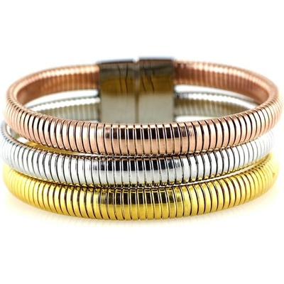 MPM ocelový z chirurgické oceli Bracelet 7607 bicolor goldrosesilver