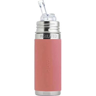 Pura Termo fľaša so slamkou 260 ml Rose