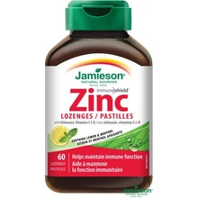 Jamieson Zinok s Vitamínmi C a D3 pastilky s príchuťou citróna 60 tabliet