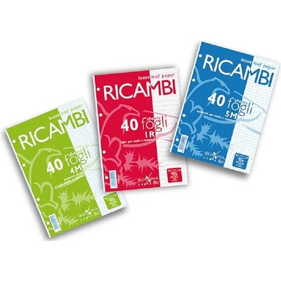 PIGNA Ricambi A5 40 страници бяла карирана папка с халки P1121-0324 (P1121-0324)