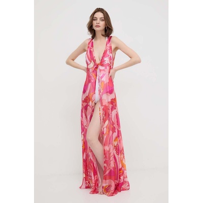 GUESS Плажна рокля с коприна Guess в розово E4GK02 WE550 (E4GK02.WE550)