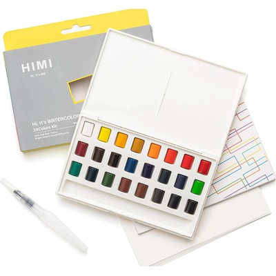 HIMI akvarelové barvy kit 24 Colours in Pans – Zboží Dáma