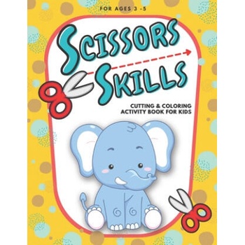 Image 1 of Scissor Skills - Cutting and Coloring Activity Book For Kids | Publishing Little Angel Publishing