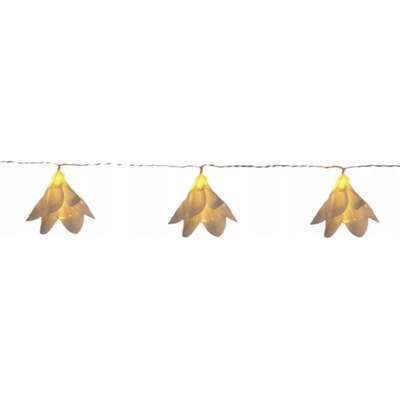 Christmas decoration Vánoční osvětlení stromečku Vánoční dekorace BATERIE DRÁTĚNÉ LAMPY GIRLANDA 20 LED KVĚTIN TEPLÁ BÍLÁ