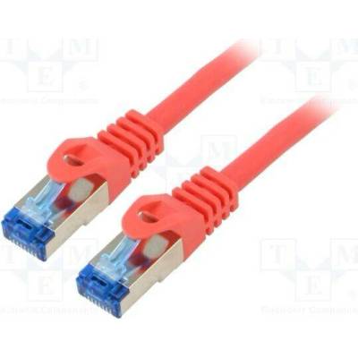 Lanberg PCF6A-10CC-0150-R Patch S/FTP Cat 6a RJ45 vidlice z obou stran lanko CCA