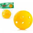 Floorball lopta plast priemer 7 5cm asst 2 farby