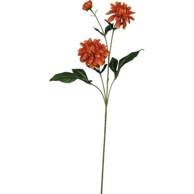 Georgína umelá kvetina 72 cm oranžová
