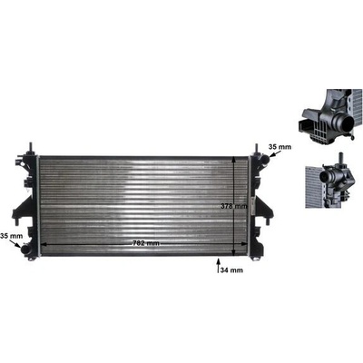 Chladič, chlazení motoru MAHLE CR 886 000S
