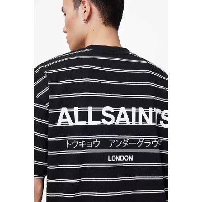 AllSaints тениска мъжка от памук UNDERGRND STRIPE SS (M113PB)