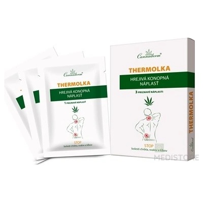 Simply You Pharmaceuticals a.s. Cannaderm THERMOLKA HREJIVÁ konopná náplasť 1x3 ks