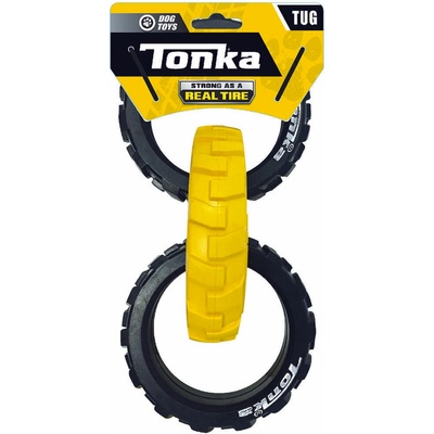 Tonka gumové 3kruhové tahadlo s flexibilním vzorem 27 cm