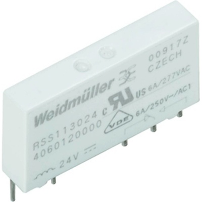 Weidmüller RSS112024 24VDC-REL1U, 4061590000 zátěžové relé, 250 V/AC, 250 V/DC, 6 A, 20 ks