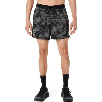 Asics FUJITRAIL ALL OVER PRINT 5IN SHORTS černé 2011D526-001