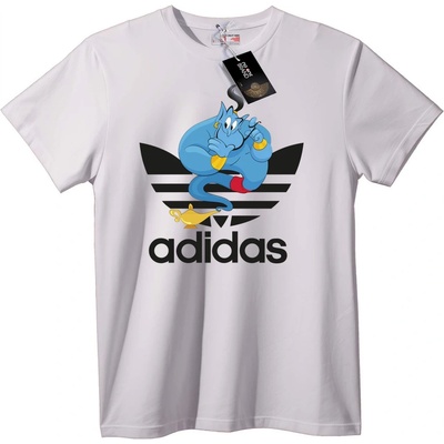 NOONEBRAND Тениска Джин Аладин x Adidas - M, White