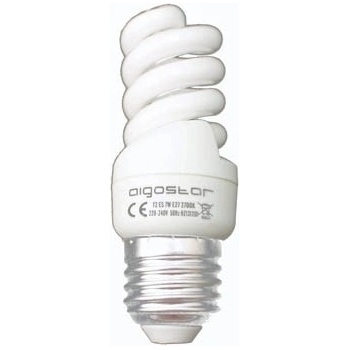 Aigostar Úsporná žárovka E27 15W 6400K Studená bílá spirálová trubice