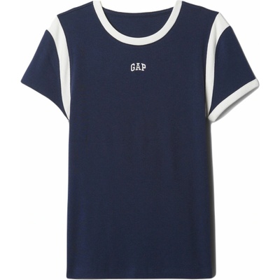 GAP Dámske tričko SS ABBRV LOGO tmavo modrá biela