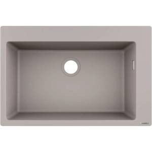 Hansgrohe - Вградена гранитна мивка S510-F660, бетонно сива 43313380 (43313380) Мивка за вграждане