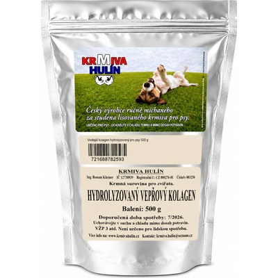 Krmiva Hulín Vepřový kolagen Hydroizolovaný pro psy 500 g