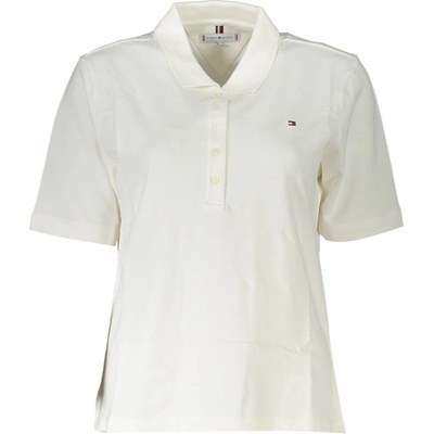 Tommy Hilfiger Polo Maniche Corte Donna Bianco
