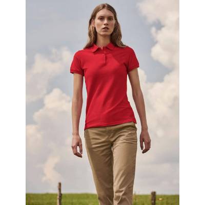 Red Polo Shirt 65 35 Polo Fruit of the Loom červená