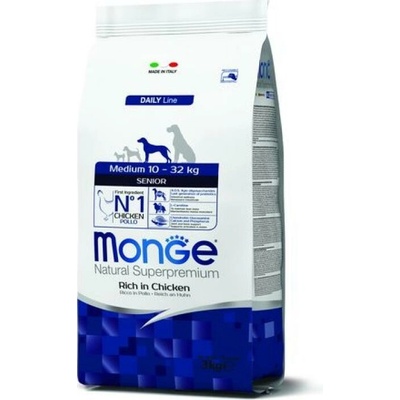 Monge Dog Medium Senior Kurča ryža 3 kg