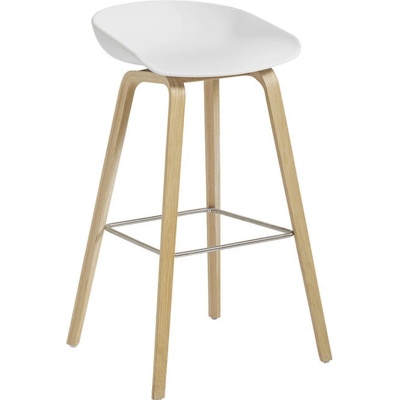 Hay Aas 32 High Lacquered Oak Veneer white