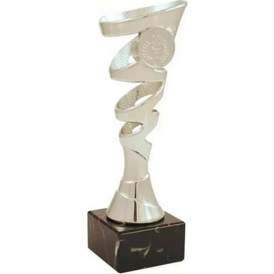 ProZona Sportovní trofej design spirály mramorový podstavec stříbrná 19 cm