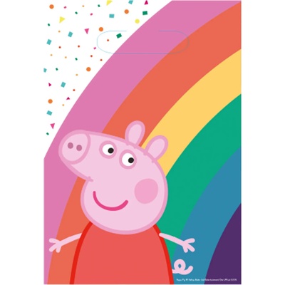 Amscan Подаръчни чанти - Peppa Pig 8 бр. 23, 4 x 16, 2 cm