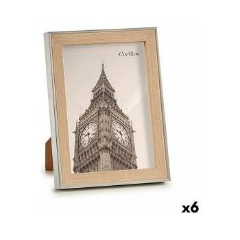 Gift Decor Рамка за снимки 15, 6 x 2 x 20, 7 cm Сребрист Кафяв Пластмаса Cтъкло (6 броя)