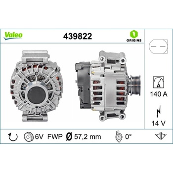 Alternátor VALEO 439822