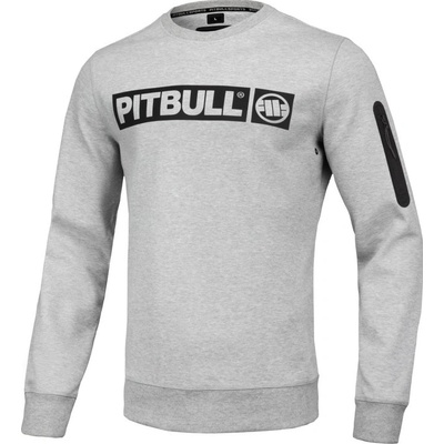 PitBull West Coast mikina pánska BEYER Crew grey
