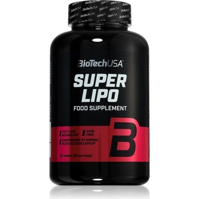 BioTech Super Lipo tablety na udržanie normálnej hladiny cukru v krvi 120 tabliet