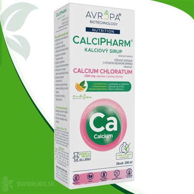 Avropa CalciPharm kalciový sirup 200 ml