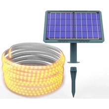 SMART LED pásek 5m + solární panel- venkovní osvětlení na zahradu bazén střechu chodníky schody...