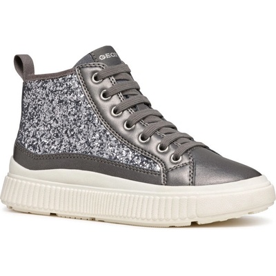 Geox J Laquinny Girl J46M3D 0EWNF C1009 stříbrná