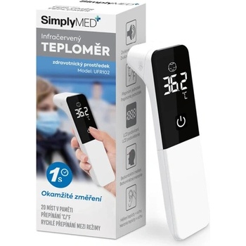 SimplyMed Infračervený bezdotykový teploměr UFR102