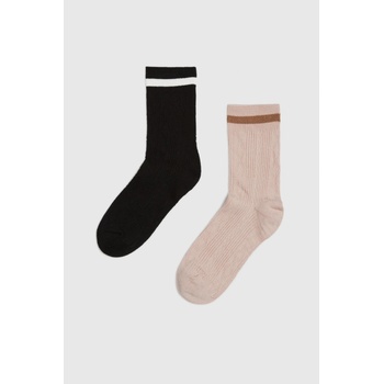 Moodo 2 броя дълги чорапи Moodo Moodo | Cheren | ЖЕНИ | 37-40