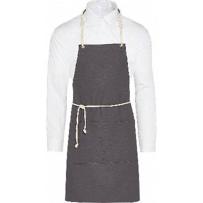 SG Accessories Bistro Ex JASSZ Bistro Trendy šňůrová zástěra Corsica s velkou přední kapsou Šedá