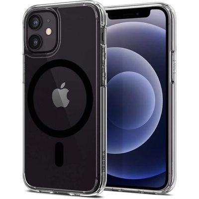 Spigen Ultra Hybrid MagSafe Case - хибриден кейс с висока степен на защита с MagSafe за iPhone 12, iPhone 12 Pro (черен-прозрачен)