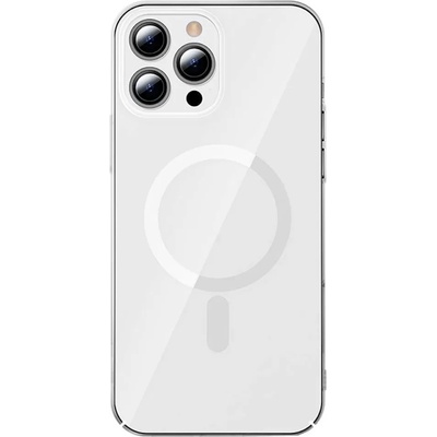 Baseus Crystal Magnetic Case (ARJT010202) - поликарбонатов кейс с MagSafe за iPhone 13 Pro Max (прозрачен)
